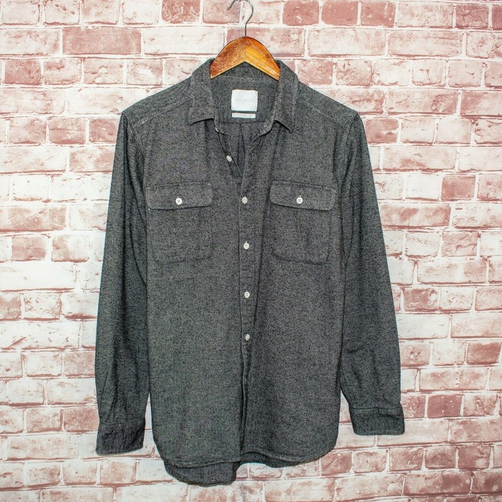 Saturdays New York City Gray Casual Button Down Shirt
